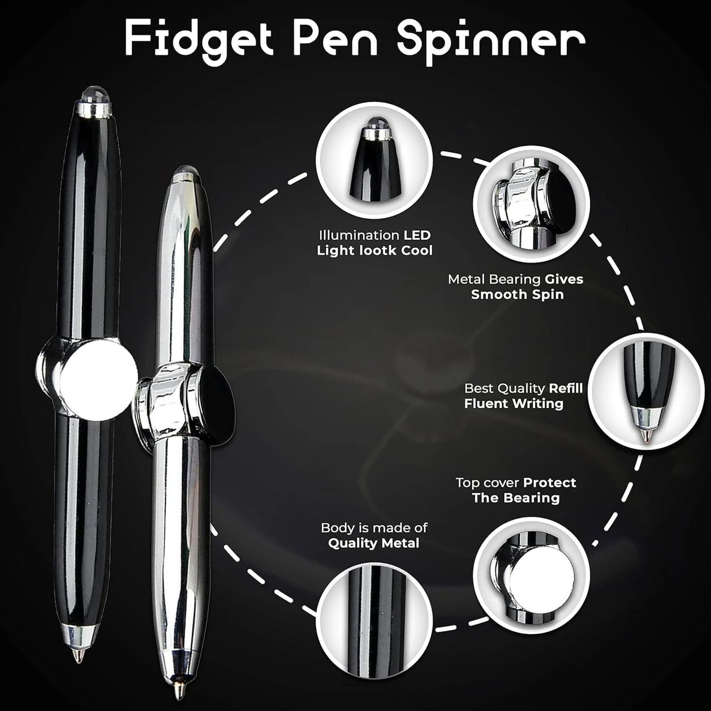 Durable multifunction pen for stress relief and writing