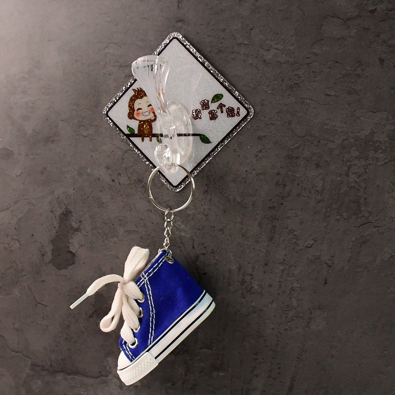 Compact transparent cartoon wall hook ideal for kids’ rooms