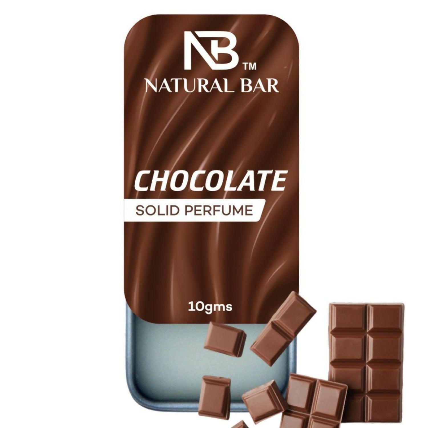 Chocolate Solid Perfume, Alcohol Free Long Lasting Fragrance for Male and Female (10gms)