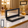 Transparent jewellery display box 18x7cm floating frame for rings India