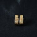 Gold Plated Cubic Zirconia Stud Earrings for Women