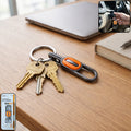 Premium Heavy Duty Push Lock Metal Keychain with Dual Ring (1 Pc)