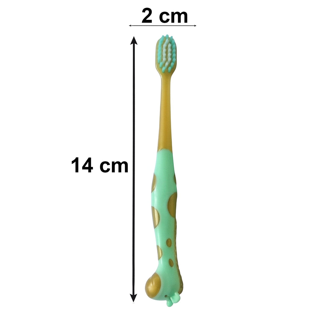 Kids Toothbrush with Cute Animal Whistle Toy Set