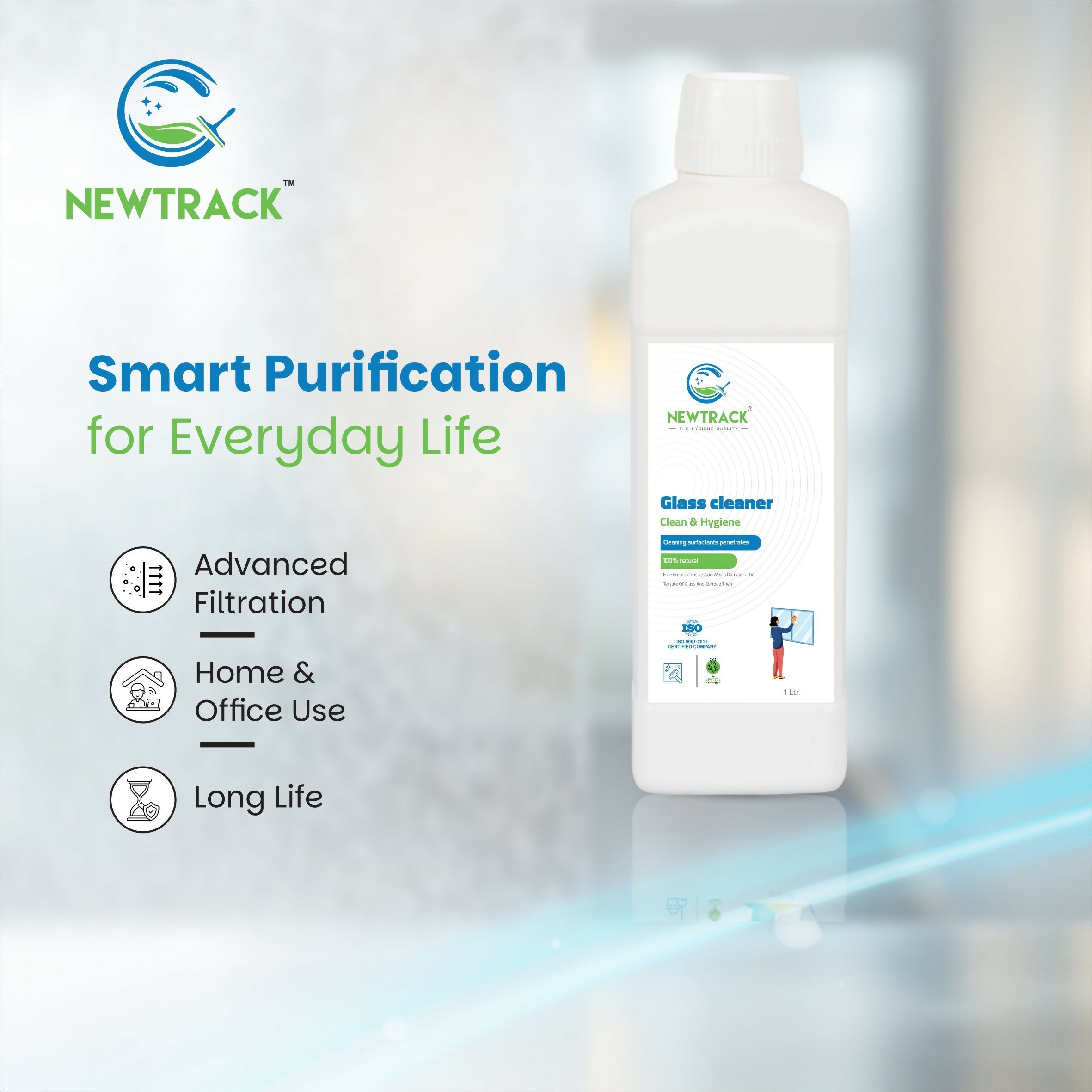 Glass Cleaner Clean Mirror & Create To Shining