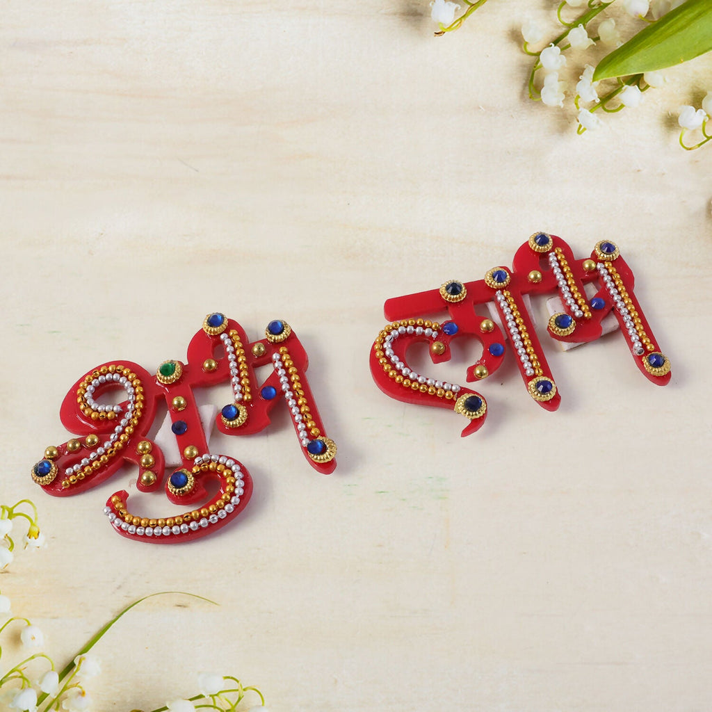 Shubh Labh Door Hanging | Premium Acrylic with Ball Chain | Diwali Entrance Decoration