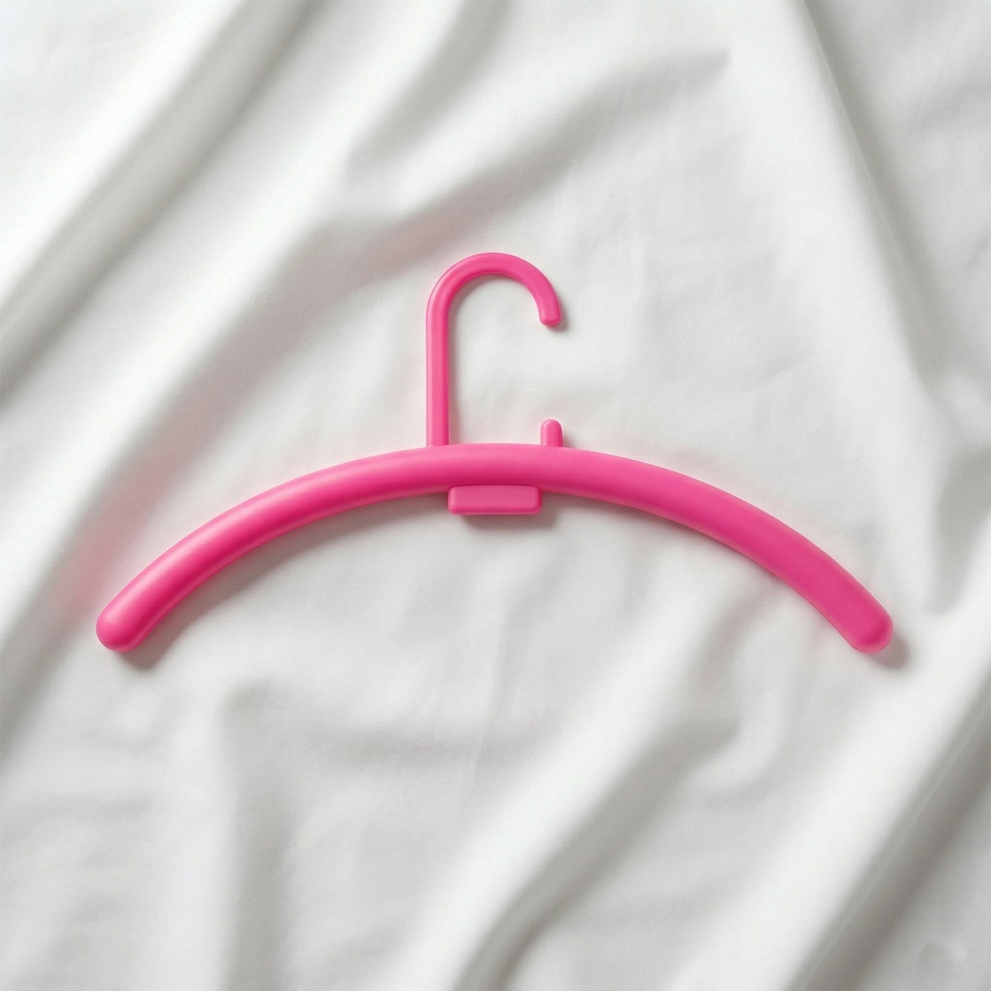 Plastic hanger rack for closet and laundry storage