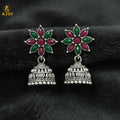 Shringara Ratnam Floral Jhumka Earrings