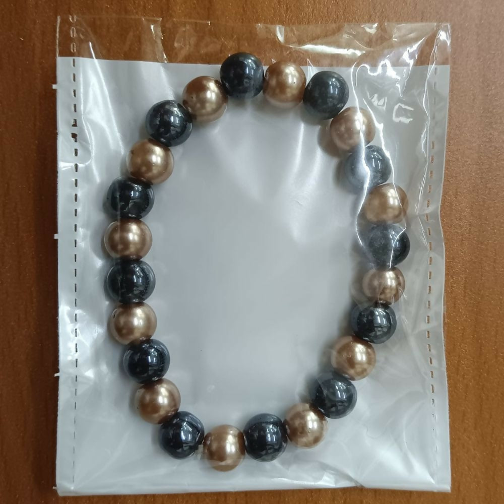 Trendy Black and Gold Bracelet – Unisex