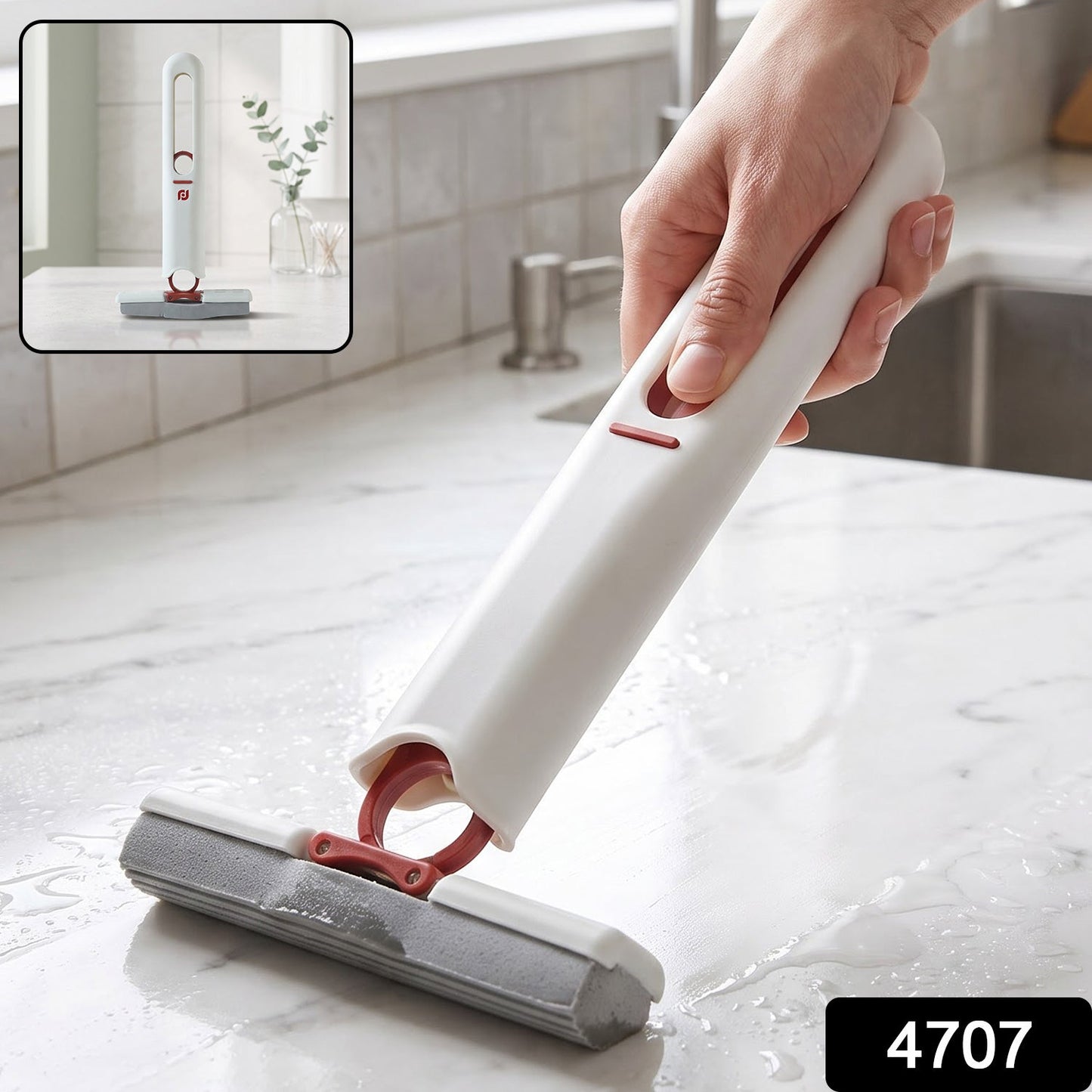Mini Mop – Portable Self-Squeeze PVA Sponge for Home |