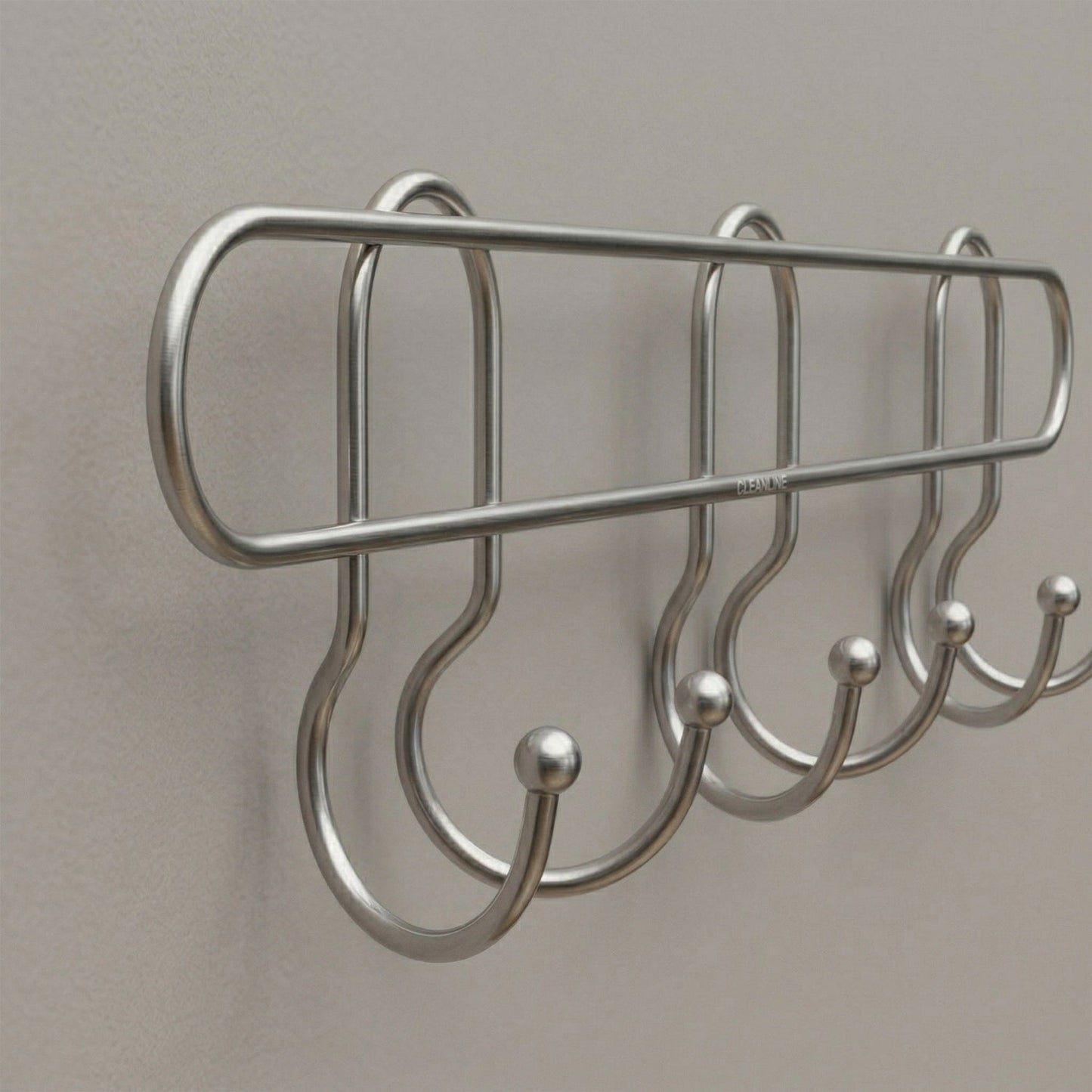 Stylish wall mount hook rack for towels, clothes, and bags