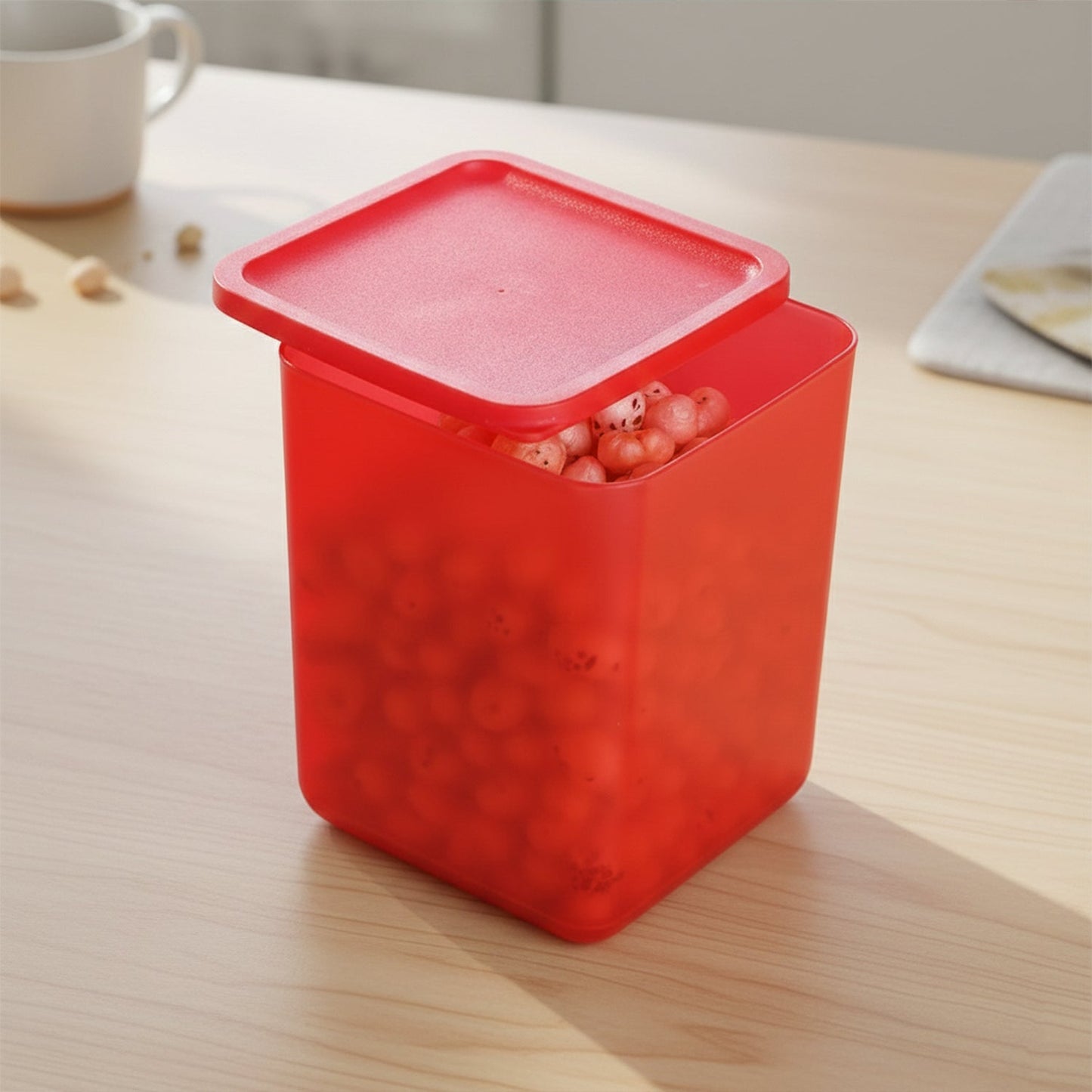 Durable household storage container with airtight secure lid