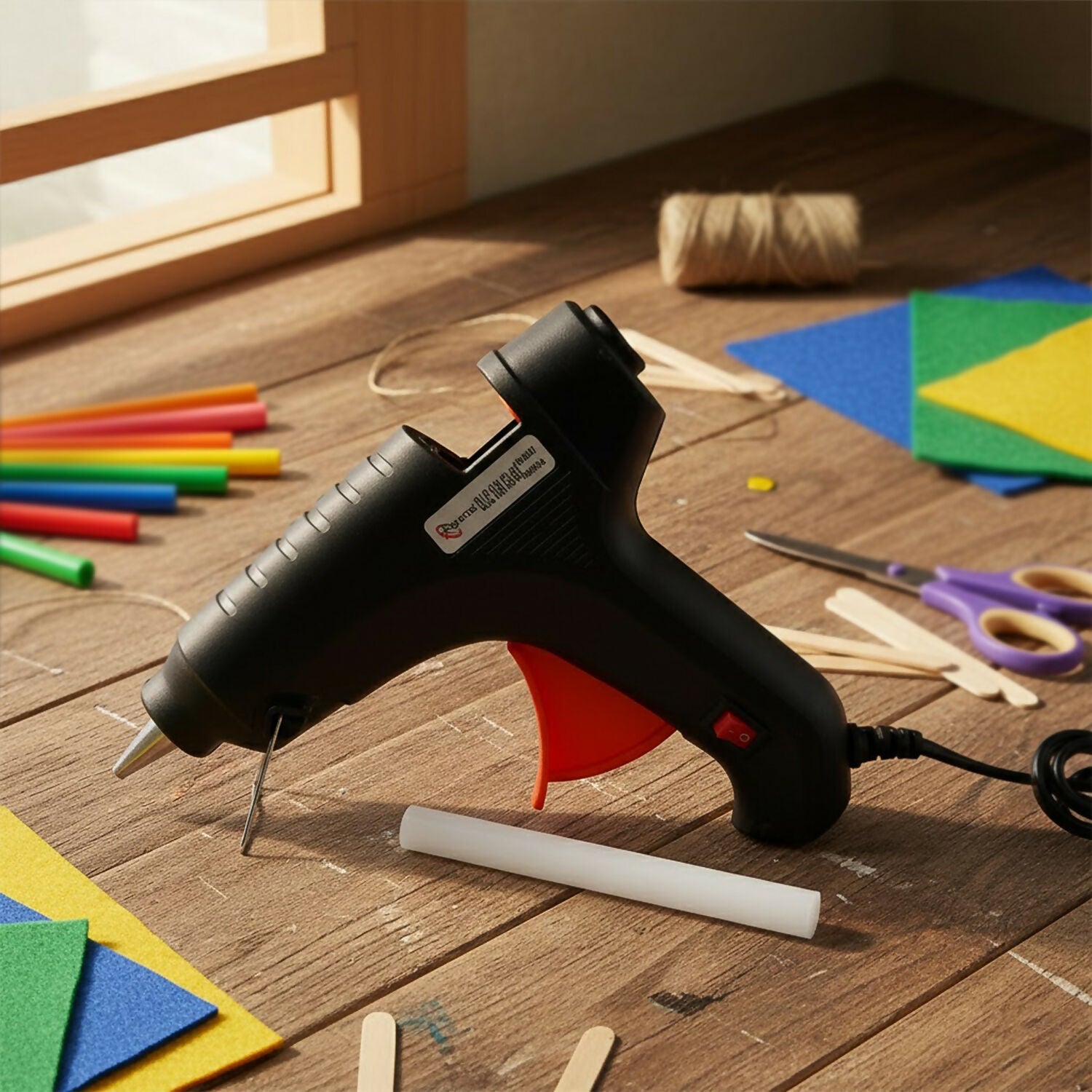 Electric Hot Melt Glue Gun for Craft, DIY Repair, Home, Office Multi-Purpose Use (60W)