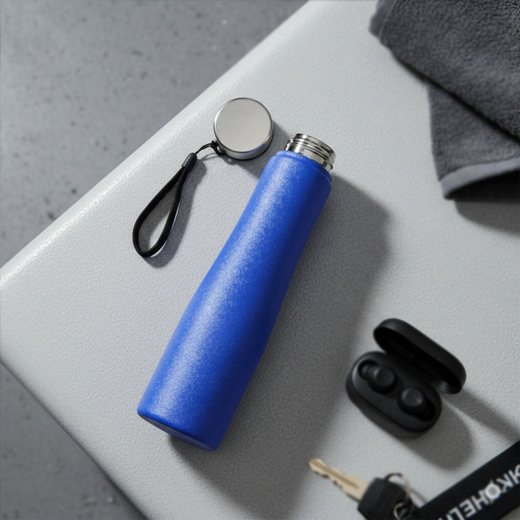 Custom Classic Stainless Steel Water Bottle Blue Color (1000 ML, 1 Piece)