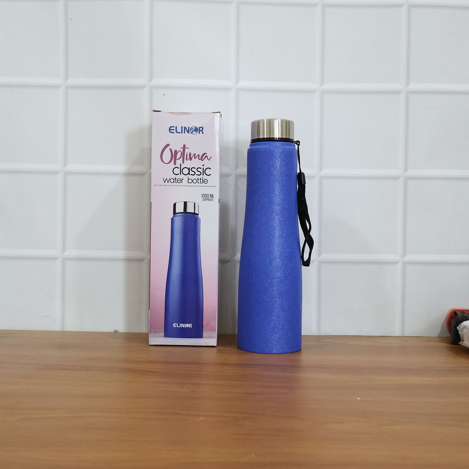 Custom Classic Stainless Steel Water Bottle Blue Color (1000 ML, 1 Piece)
