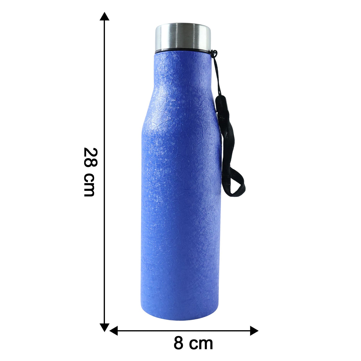 Custom Classic Stainless Steel Water Bottle Blue Color (1000 ML, 1 Piece)