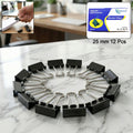Heavy Duty Binder Clips for Office, School & Home Use Strong Grip Paper Clips Set (25mm/12pcs)