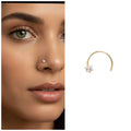 Gold Single Diamond Nosepin Laung Koka Nathni for women and girls