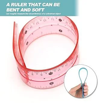 Flexible Ruler Scale 30 cm | Folding Measuring Ruler, Pack of 2 - Image 4